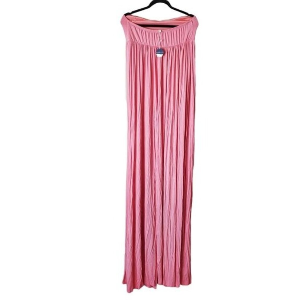 Pinkblush maternity maxi dress Pink Strapless Open Photoshoot Size XL New - Picture 4 of 13